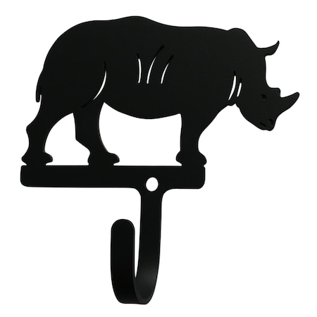 Village Wrought Iron Rhino Wall HookSmall WH-309-S